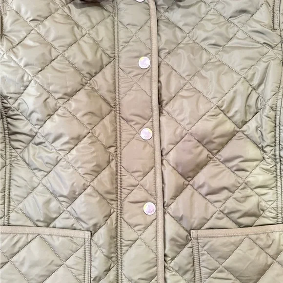 Burberry Quilted Women's Jacket Dark Olive NEW